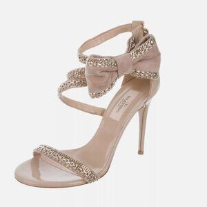 VALENTINO GARAVANI Vintage Leather Bow-Accented Sandals